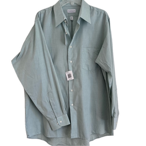 NWT Van Heusen Men's Long Sleeve Button Down Dress Shirt 161/2 34/35 Large
